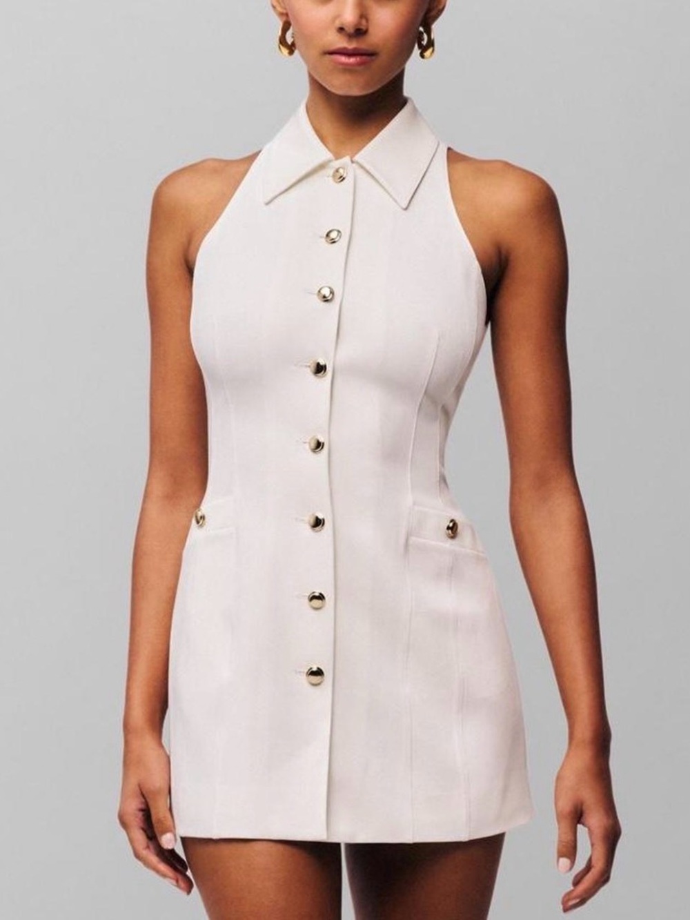 Danielle Guizio isla mini dress in white
